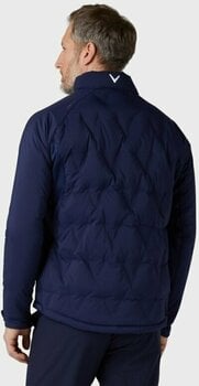 Jasje Callaway Chev Quilted Mens Jacket Peacoat L - 4