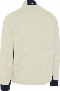 Hoodie/Sweater Callaway Midweight Textured 1/4 Zip Mens Fleece Oatmeal M - 2