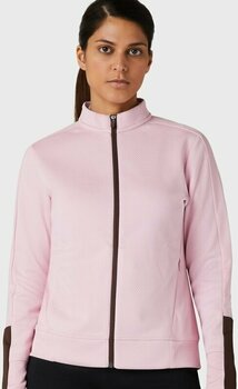 Pulover s kapuco/Pulover Callaway Heathered Womens Fleece Pink Nectar Heather L - 3