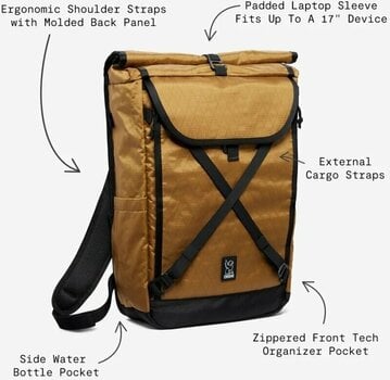 Mochila/saco de estilo de vida Chrome Bravo 4.0 Backpack Amber X 35 L Mochila - 8