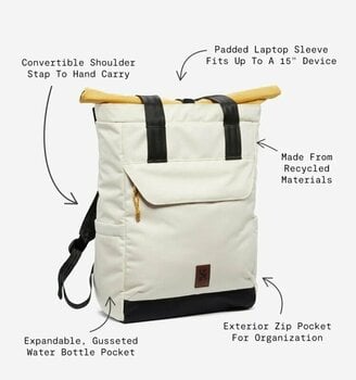 Lifestyle Backpack / Bag Chrome Ruckas Tote Black 27 L Bag - 7