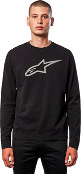 Sweater Alpinestars Ageless Crew Fleece Black/Grey XL Sweater - 2
