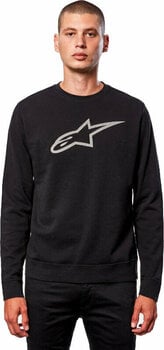 Sweatshirt Alpinestars Ageless Crew Fleece Black/Grey 2XL Sweatshirt - 2