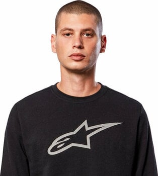 Sweatshirt Alpinestars Ageless Crew Fleece Black/Grey 2XL Sweatshirt - 5