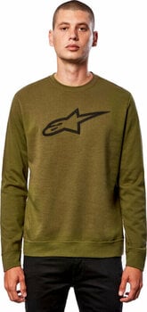 Sweatshirt Alpinestars Ageless Crew Fleece Military Green/Black S Sweatshirt - 2
