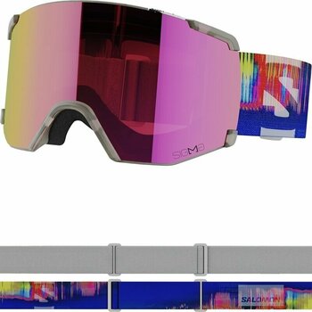 Ski Goggles Salomon S/View Sigma Translucent Frozen/Sigma Poppy Red Ski Goggles - 2