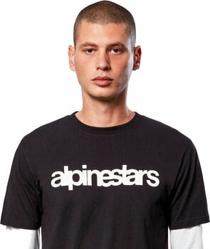 T-Shirt Alpinestars Stack LS Knit Black/White S T-Shirt - 5