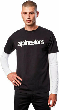 T-Shirt Alpinestars Stack LS Knit Black/White M T-Shirt - 2