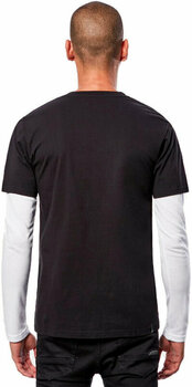 T-Shirt Alpinestars Stack LS Knit Black/White M T-Shirt - 4