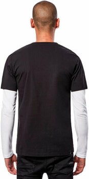Tee Shirt Alpinestars Stack LS Knit Black/White L Tee Shirt - 4