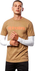 T-Shirt Alpinestars Stack LS Knit Sand/Warm Red - 1