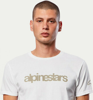 T-Shirt Alpinestars Heritage Logo Tee White/Sand M T-Shirt - 4