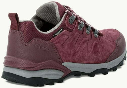 Womens Outdoor Shoes Jack Wolfskin Refugio Texapore Low W Dark Maroon 36 Womens Outdoor Shoes - 3