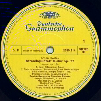 Disque vinyle Antonín Dvořák - String Quintet in G Major (LP) - 3