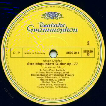 Disque vinyle Antonín Dvořák - String Quintet in G Major (LP) - 4