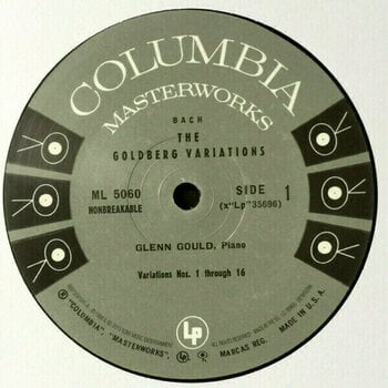 LP deska J. S. Bach Goldberg Variations 1955 (LP) - 3