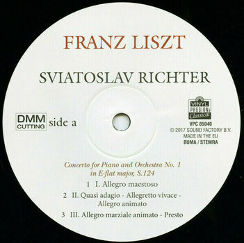 Disque vinyle F. Liszt Klavierkonzert Nr. 1 Es-Dur / Klavierkonzert Nr. 2 A-Dur (LP) - 2
