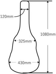 Puzdro pre akustickú gitaru CNB DB380 Puzdro pre akustickú gitaru Black - 1