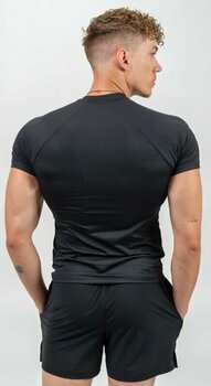 T-shirt de fitness Nebbia Workout Compression T-Shirt Performance Black 2XL T-shirt de fitness - 2
