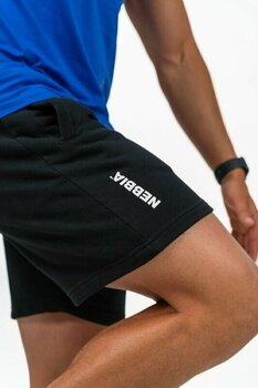 Fitness spodnie Nebbia Athletic Sweatshorts Maximum Black L Fitness spodnie - 4