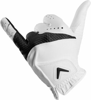 Handschuhe Callaway Weather Spann 2-Pack 23 Mens Golf Glove White LH M - 4