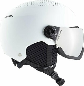 Κράνος σκι Alpina Arber Visor Q-Lite Ski Helmet White Matt M Κράνος σκι - 4