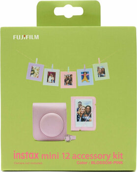 Estojo da câmara Fujifilm Instax Estojo da câmara Mini 12 Accessory Kit Pink - 3