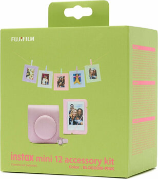 Estojo da câmara Fujifilm Instax Estojo da câmara Mini 12 Accessory Kit Pink - 4