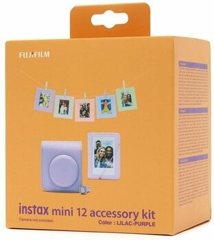 Estojo da câmara Fujifilm Instax Estojo da câmara Mini 12 Accessory Kit Lila - 4