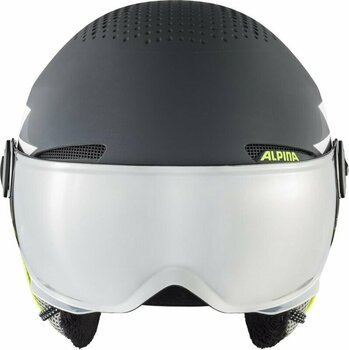 Smučarska čelada Alpina Zupo Visor Q-Lite Junior Ski helmet Charcoal/Neon Matt M Smučarska čelada - 2