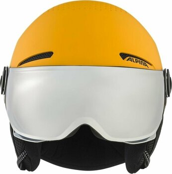 Smučarska čelada Alpina Zupo Visor Q-Lite Junior Ski helmet Burned/Yellow Matt M Smučarska čelada - 2