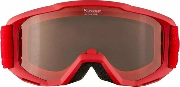 Skibriller Alpina Piney Kid Ski Goggle Piney Red Skibriller - 2