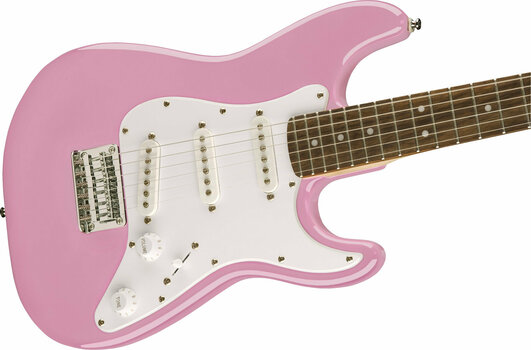 Elektriska gitarrer Fender Squier Mini Strat RW Pink V2 - 3