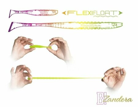 Gummiköder Delphin ZANDERA FlexiFLOAT UVs 5 pcs Forester 12 cm Gummiköder - 3