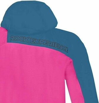 Outdoor Jacket Rock Experience Mt Watkins 2.0 Hoodie Woman Jacket Super Pink/Moroccan Blue S Outdoor Jacket - 4