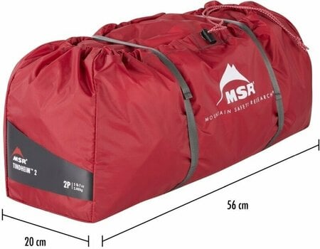 Tent MSR Tindheim 2-Person Backpacking Tunnel Tent Green Tent - 13