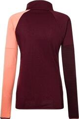 Outdoorová mikina Rock Experience Kobra Mock Neck FZ Woman Fleece Windsor Wine/Desert Flower/Windsor Melange L Outdoorová mikina - 1
