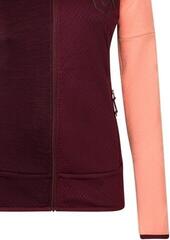 Outdoorová mikina Rock Experience Kobra Mock Neck FZ Woman Fleece Windsor Wine/Desert Flower/Windsor Melange L Outdoorová mikina - 4