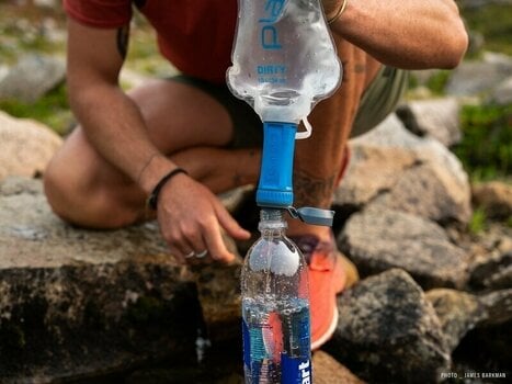 Water Bottle Platypus QuickDraw Microfilter System 1 L Blue Water Bottle - 8