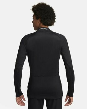 Thermal Clothing Nike Dri-Fit Warm Long-Sleeve Mens Mock Black/White S - 2