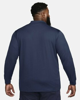 Polo Shirt Nike Dri-Fit Victory Solid Mens Long Sleeve Polo College Navy/White M - 6