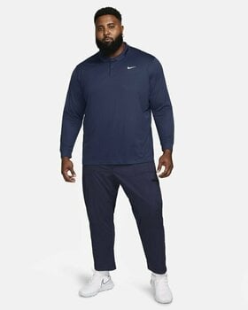 Polo Shirt Nike Dri-Fit Victory Solid Mens Long Sleeve Polo College Navy/White XL - 8