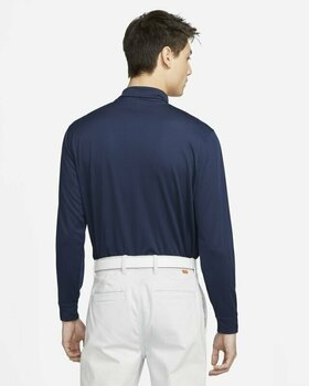Camiseta polo Nike Dri-Fit Victory Solid Mens Long Sleeve Polo College Navy/White 2XL Camiseta polo - 2
