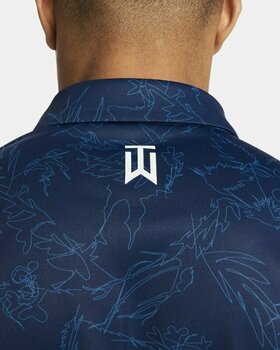 Poloshirt Nike Dri-Fit ADV Tiger Woods Mens Midnight Navy/White XL Poloshirt - 4