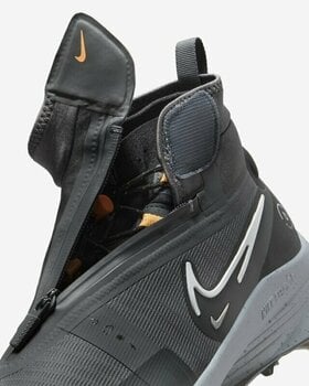Chaussures de golf pour hommes Nike Air Zoom Infinity Tour NEXT% Shield Mens Golf Shoes Iron Grey/Black/Dark Smoke Grey/White 42 - 8