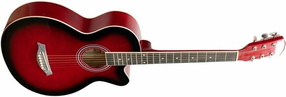 Guitare acoustique Jumbo Pasadena SG026C-38 Red Sunburst - 3