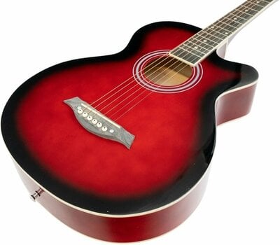Guitarra jumbo Pasadena SG026C-38 Red Sunburst - 4
