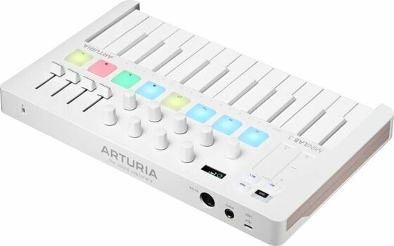 Master Keyboard Arturia MiniLab 3 Alpine White - 5