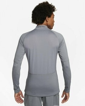 Thermal Clothing Nike Dri-Fit Warm Long-Sleeve Mens Mock Smoke Grey/Black S - 2