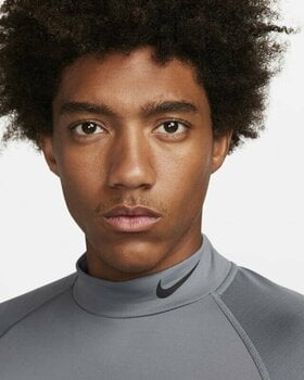 Termokläder Nike Dri-Fit Warm Long-Sleeve Mens Mock Smoke Grey/Black S - 3